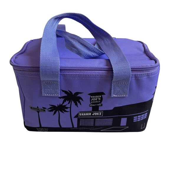 Trader Joe's Mini Insulated Cooler Bag - Purple - Picture 2 of 6